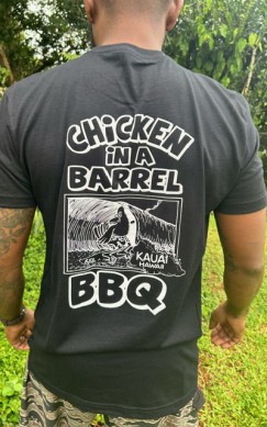 Black Tee Chicken In a Barrel