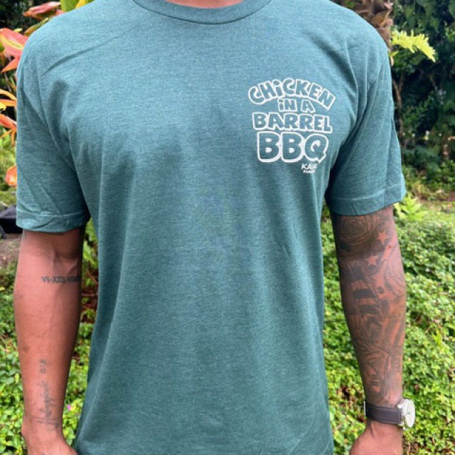 Forest Green Chicken In A Barrel Tee